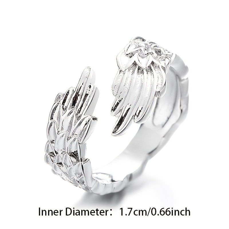 Women's Feather-patterned Wing Ring, Elegant Gift